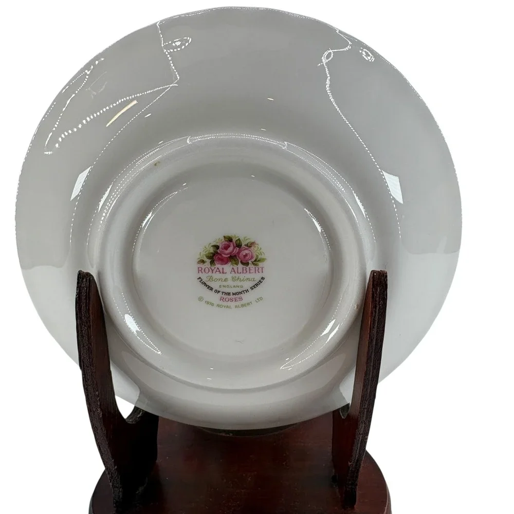 Royal‎ Albert Bone China Tea Saucer Flower of the Month Series June England 1970
